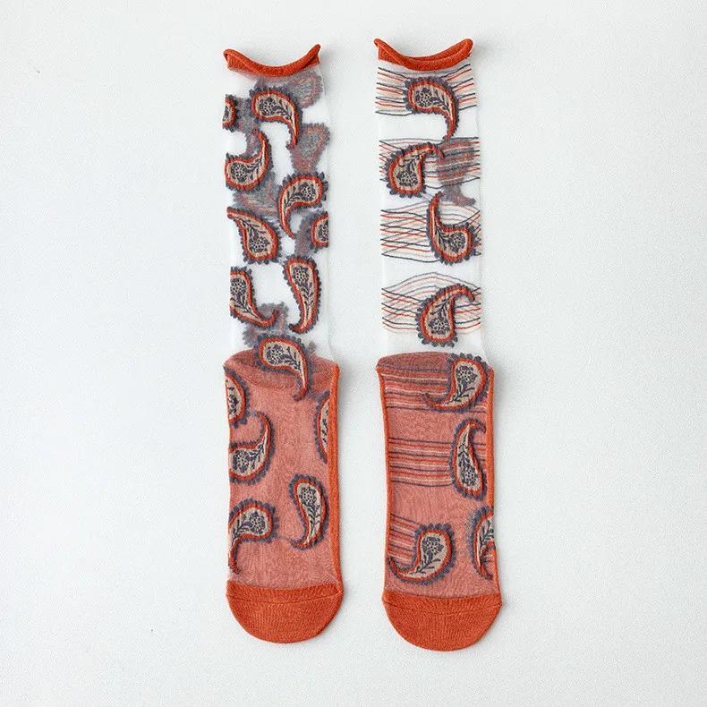 Модные женские носки Летние сетчатые тонкие длинные носки с принтом Женские повседневные дышащие свежие цветочные носки в корейском стиле Милые носки каваи
Модные женские носки Летние сетчатые тонкие длинные носки с принтом Женские повседневные дышащие свежие цветочные носки в корейском стиле Милые носки каваи