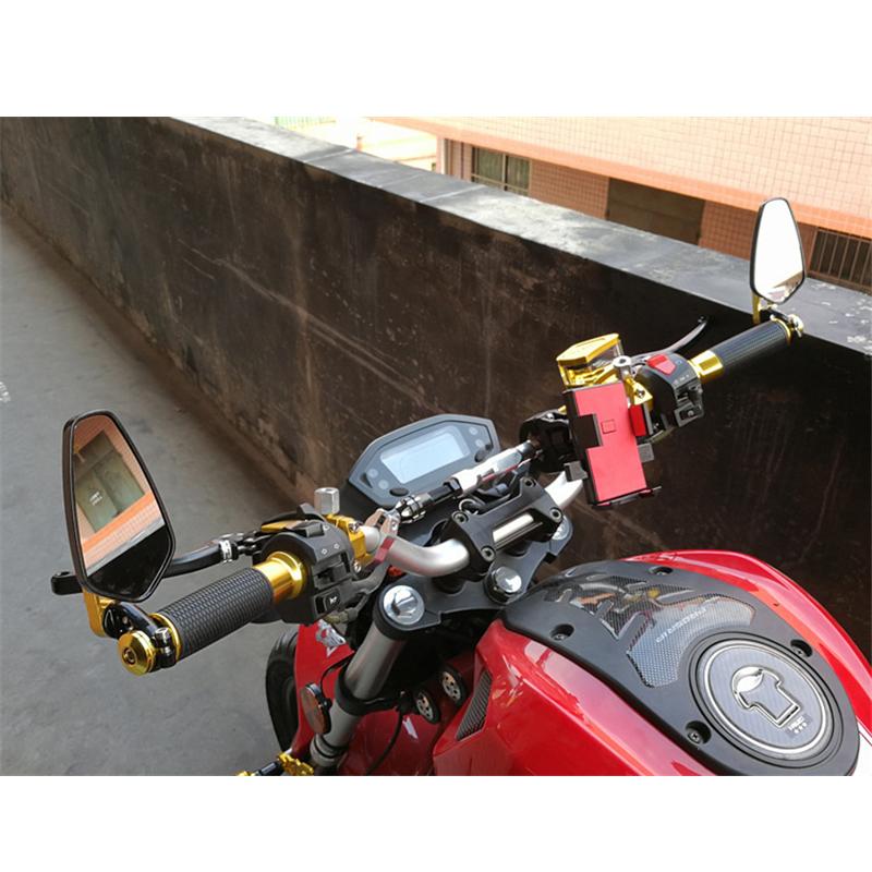 2Pcs Motorcycle Aluminum 7/8 22mm Bar End Side Rearview Mirror Universal Motorbike Bike Handlebar Rear View Mirrors
2Pcs Motorcycle Aluminum 7/8 22mm Bar End Side Rearview Mirror Universal Motorbike Bike Handlebar Rear View Mirrors