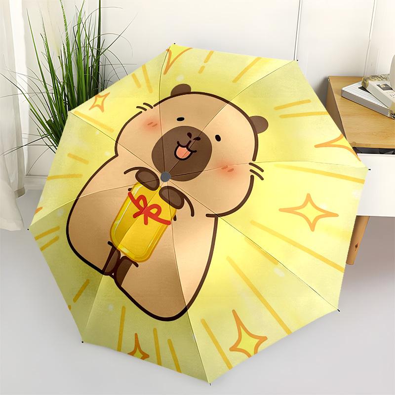 Cute Capybara,Golden Gift Automatic Folding Umbrella Compact 8 rib Design,Unique Style,Suitable for Everyday Outdoor Use,Perfect Gift
Cute Capybara,Golden Gift Automatic Folding Umbrella Compact 8 rib Design,Unique Style,Suitable for Everyday Outdoor Use,Perfect Gift