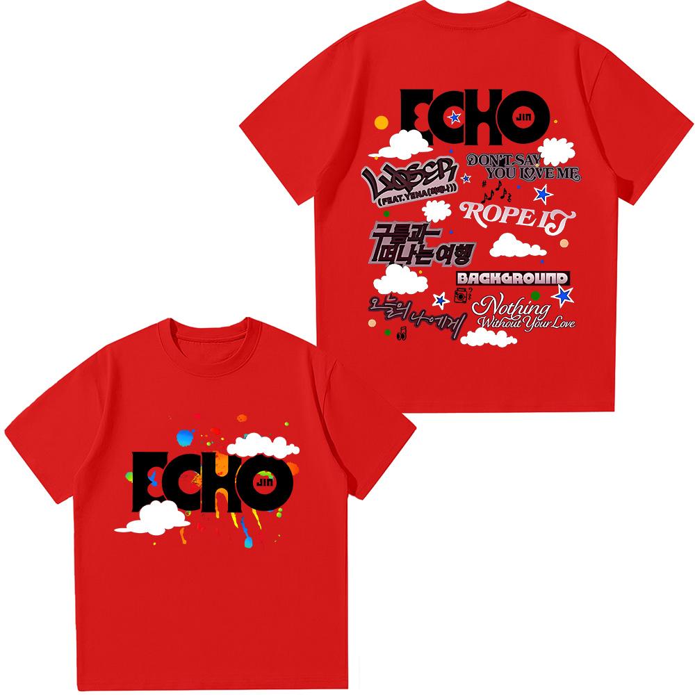 Футболки Echo Album Футболки Jin Dont Say You Love Me Футболки Jin С принтом Женские футболки Хлопковые с коротким рукавом Повседневные Модные топы XXL красный
Футболки Echo Album Футболки Jin Dont Say You Love Me Футболки Jin С принтом Женские футболки Хлопковые с коротким рукавом Повседневные Модные топы XXL красный