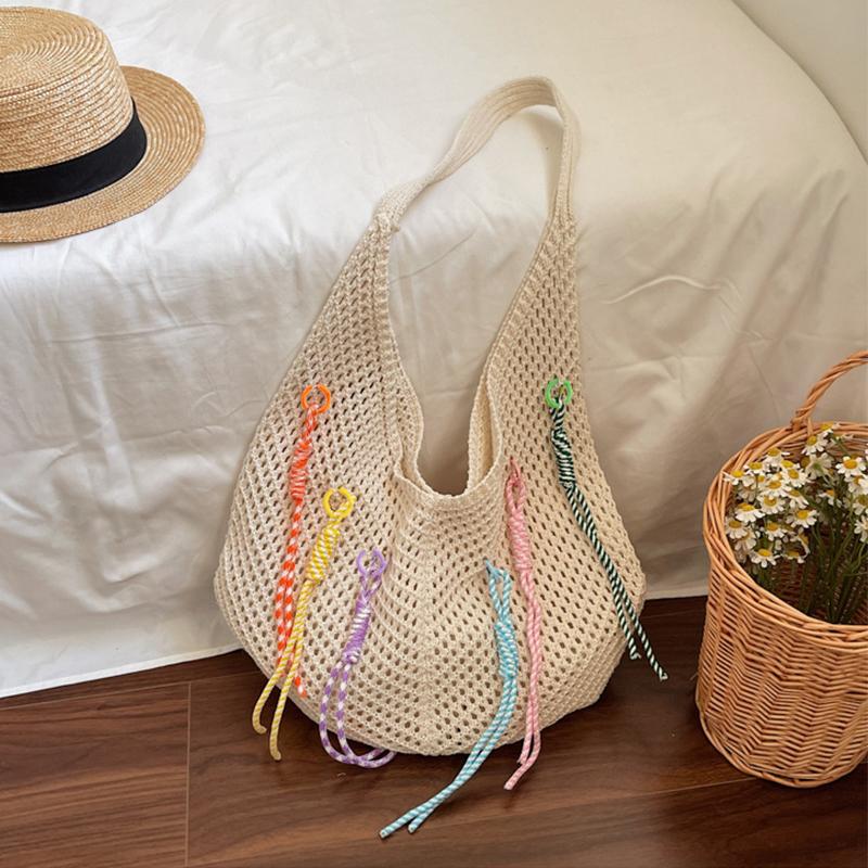 Women s Large Capacity Bucket Bag Hollow Out Woven Design Summer Single Shoulder Soft Cotton City Chic Style Tote Bag KTB 40x27cm бежевый
Women s Large Capacity Bucket Bag Hollow Out Woven Design Summer Single Shoulder Soft Cotton City Chic Style Tote Bag KTB 40x27cm бежевый