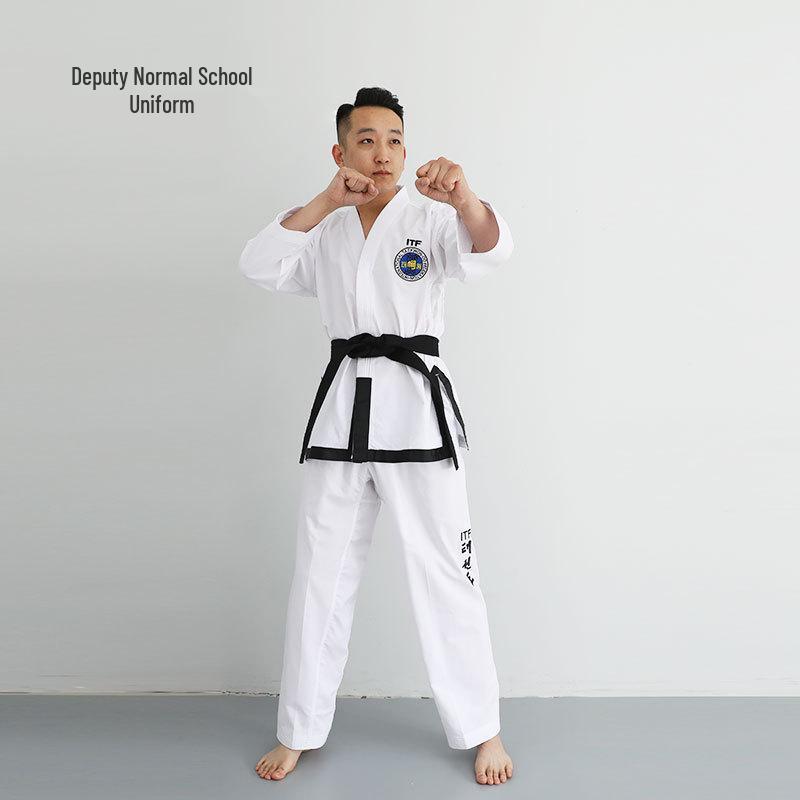 Мастерская форма ИТФ Тхэквондо для детей и взрослых - Мужская и женская одежда для тренировок и соревнований по пумсэ, карате, ушу XXL 180#
Мастерская форма ИТФ Тхэквондо для детей и взрослых - Мужская и женская одежда для тренировок и соревнований по пумсэ, карате, ушу XXL 180#