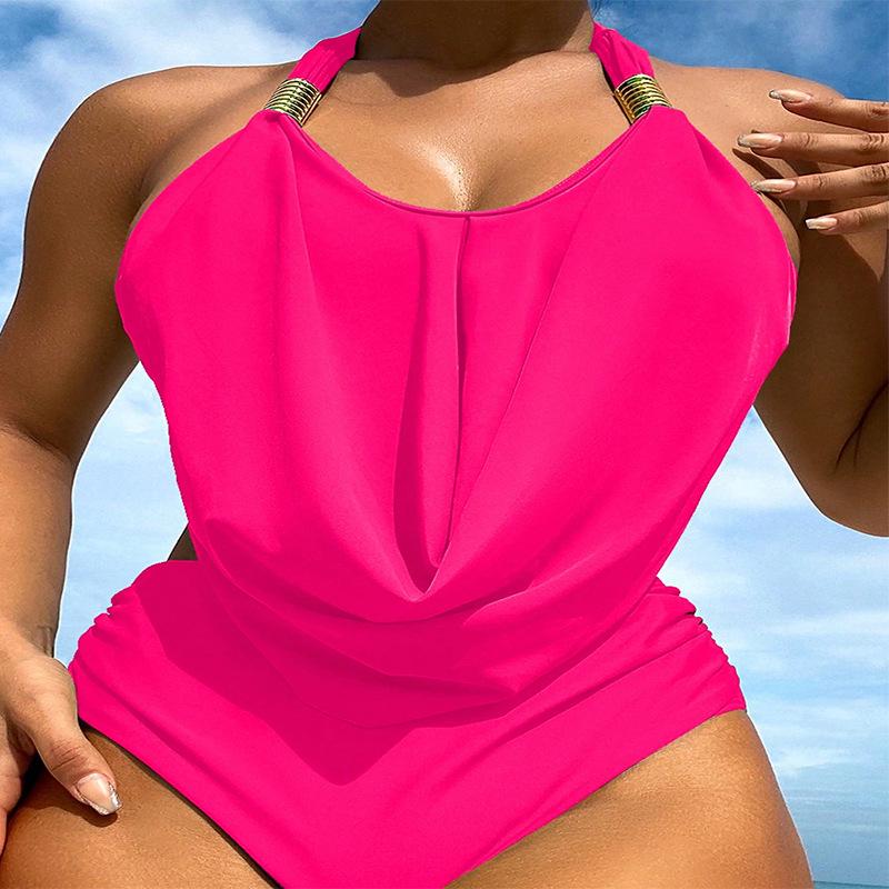 2024 Solid Color Halter Backless Bikini Set - Triangle Split Swimwear for Women Small неон жовтий колір
2024 Solid Color Halter Backless Bikini Set - Triangle Split Swimwear for Women Small неон жовтий колір