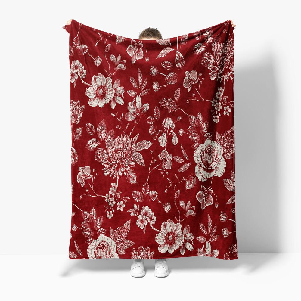 Floral Print Fleece Blanket Romantic Vintage Rose Flower Sofa Bed Throw Blanket for Women Gift 75x100cm
Floral Print Fleece Blanket Romantic Vintage Rose Flower Sofa Bed Throw Blanket for Women Gift 75x100cm