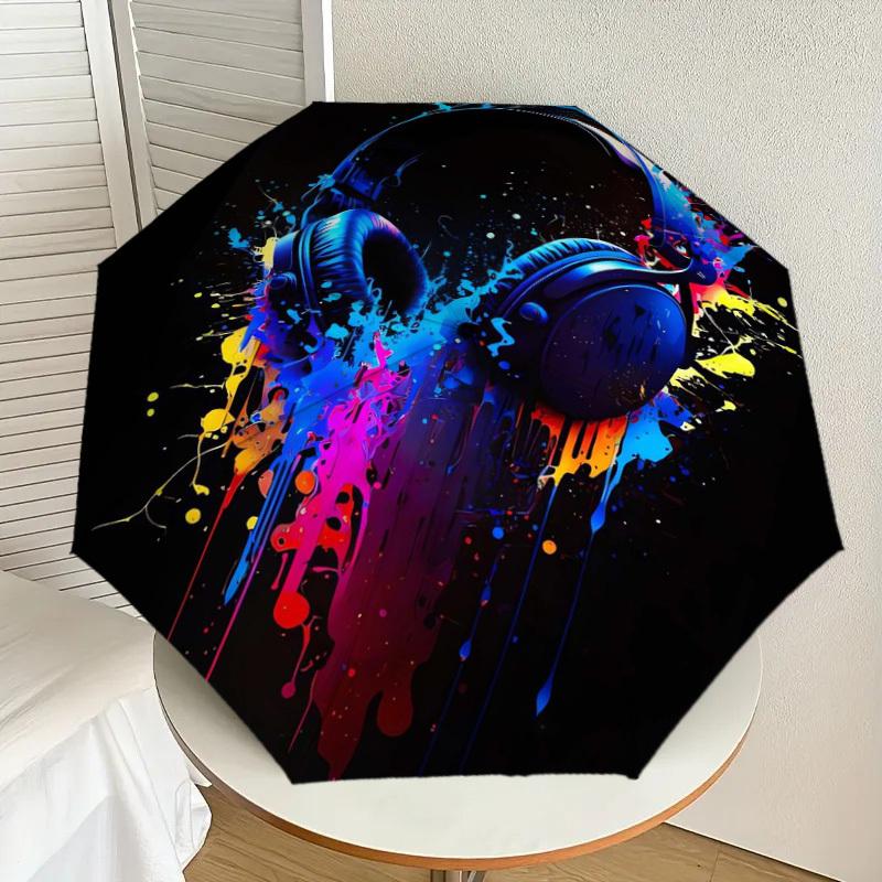 1pc Colorful Headphones Music Artwork Umbrella with Plastic Handle,Suitable for All Seasons Home Travel Outdoor UmbrellaDD525
1pc Colorful Headphones Music Artwork Umbrella with Plastic Handle,Suitable for All Seasons Home Travel Outdoor UmbrellaDD525