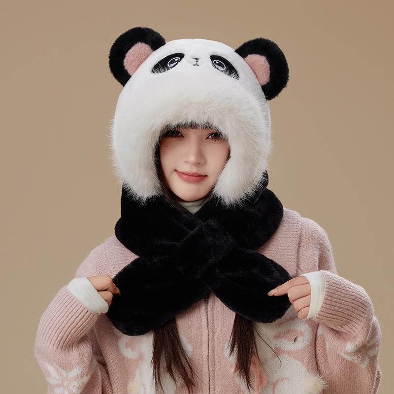 Women s Winter Panda Plush Hood With Faux Fur Ear Protection and Scarf
Women s Winter Panda Plush Hood With Faux Fur Ear Protection and Scarf