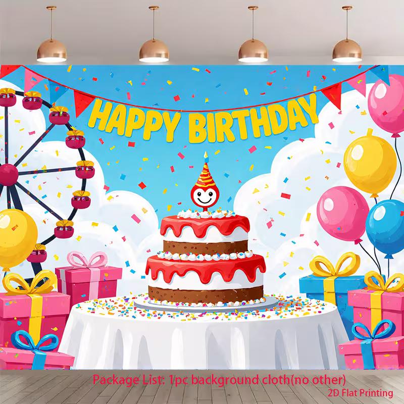 2D Amusement Park Birthday Backdrop Cartoon Ferris Wheel & Cake Background for Children 47.2x31.5inch/120*80cm
2D Amusement Park Birthday Backdrop Cartoon Ferris Wheel & Cake Background for Children 47.2x31.5inch/120*80cm