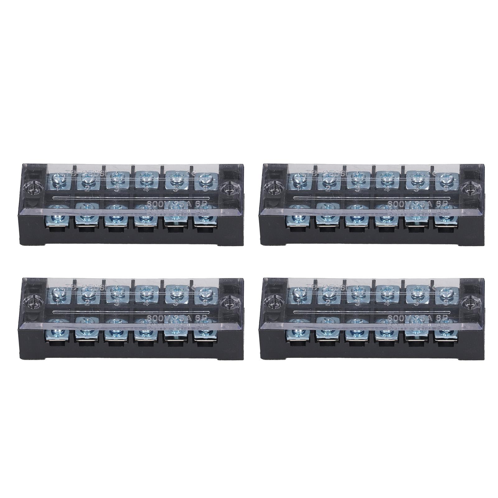 4pcs Wire Barrier Block Terminal Strip Professional High Current TB Fixed Screw Clamp Terminal
4pcs Wire Barrier Block Terminal Strip Professional High Current TB Fixed Screw Clamp Terminal