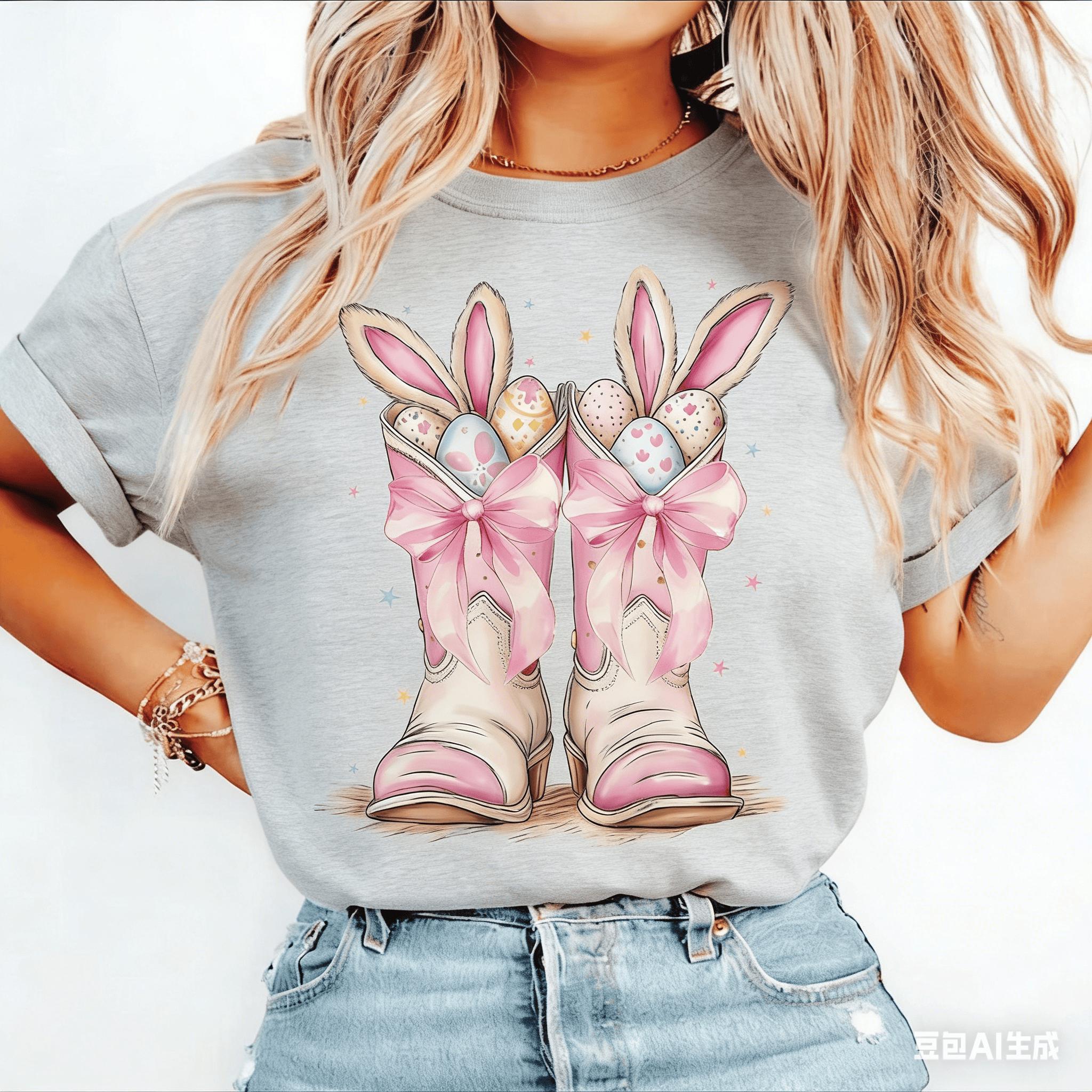 Adult and Children Easter Bunny Cowboy Boots Easter Egg Cotton TShirt Family ParentChild Friend Atmosphere Short Sleeve S
Adult and Children Easter Bunny Cowboy Boots Easter Egg Cotton TShirt Family ParentChild Friend Atmosphere Short Sleeve S