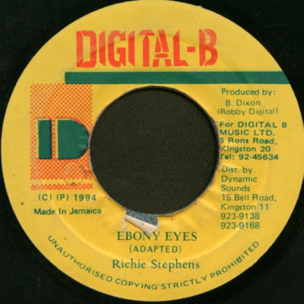 7inch Record RICHIE STEPHENS - Ebony Eyes NONE Digital-B 1994 Jamaica Reggae, Ska & Dub Used
7inch Record RICHIE STEPHENS - Ebony Eyes NONE Digital-B 1994 Jamaica Reggae, Ska & Dub Used