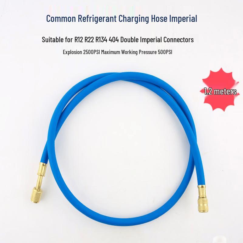 Automotive AC Refrigerant Charging Hose, 1.2m High-Pressure
Automotive AC Refrigerant Charging Hose, 1.2m High-Pressure