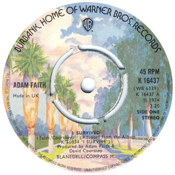 7-дюймовая пластинка ADAM FAITH - I Survived K16437,WB6339 WARNER 1974 UK Поп Б/У
7-дюймовая пластинка ADAM FAITH - I Survived K16437,WB6339 WARNER 1974 UK Поп Б/У