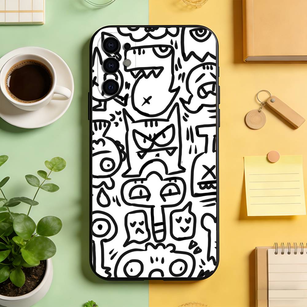 Black White Graffiti Art Phone Case For Samsung S25,S24,S21,S22,S23,S30,Ultra,S20,Plus,Fe,Lite,Note,10,Black Cover Samsung S225G
Black White Graffiti Art Phone Case For Samsung S25,S24,S21,S22,S23,S30,Ultra,S20,Plus,Fe,Lite,Note,10,Black Cover Samsung S225G