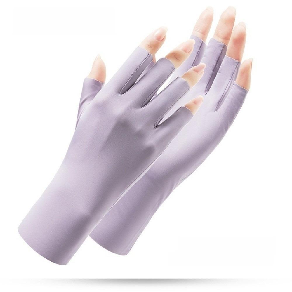 Simple Solid Color Sun Protection Gloves Anti-skid Thin Women Fingerless Gloves Anti-Uv Ice Silk Half-Finger Mitten Outdoor фіолетовий
Simple Solid Color Sun Protection Gloves Anti-skid Thin Women Fingerless Gloves Anti-Uv Ice Silk Half-Finger Mitten Outdoor фіолетовий
