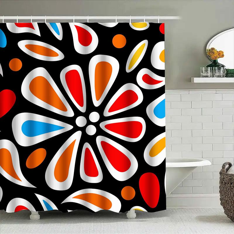Modern Retro Bath Shower Curtain Waterproof Polyester Fabric Home Decor Floral Design Customizable Size Red Blue White Black Ora 90x180cm
Modern Retro Bath Shower Curtain Waterproof Polyester Fabric Home Decor Floral Design Customizable Size Red Blue White Black Ora 90x180cm