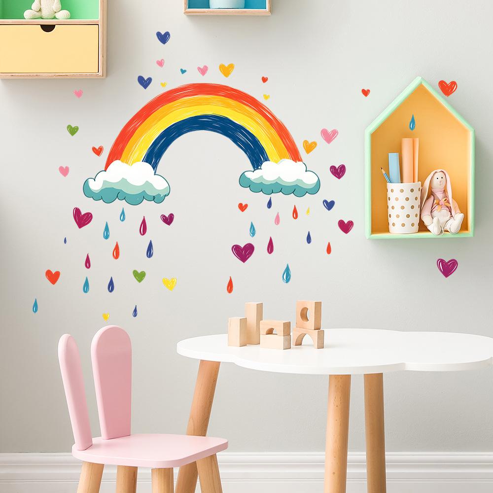 Creative Rainbow Love Clouds Bedroom Living Room Home Background Beautification Decoration Wall Stickers 30*60cm/fun-b170
Creative Rainbow Love Clouds Bedroom Living Room Home Background Beautification Decoration Wall Stickers 30*60cm/fun-b170