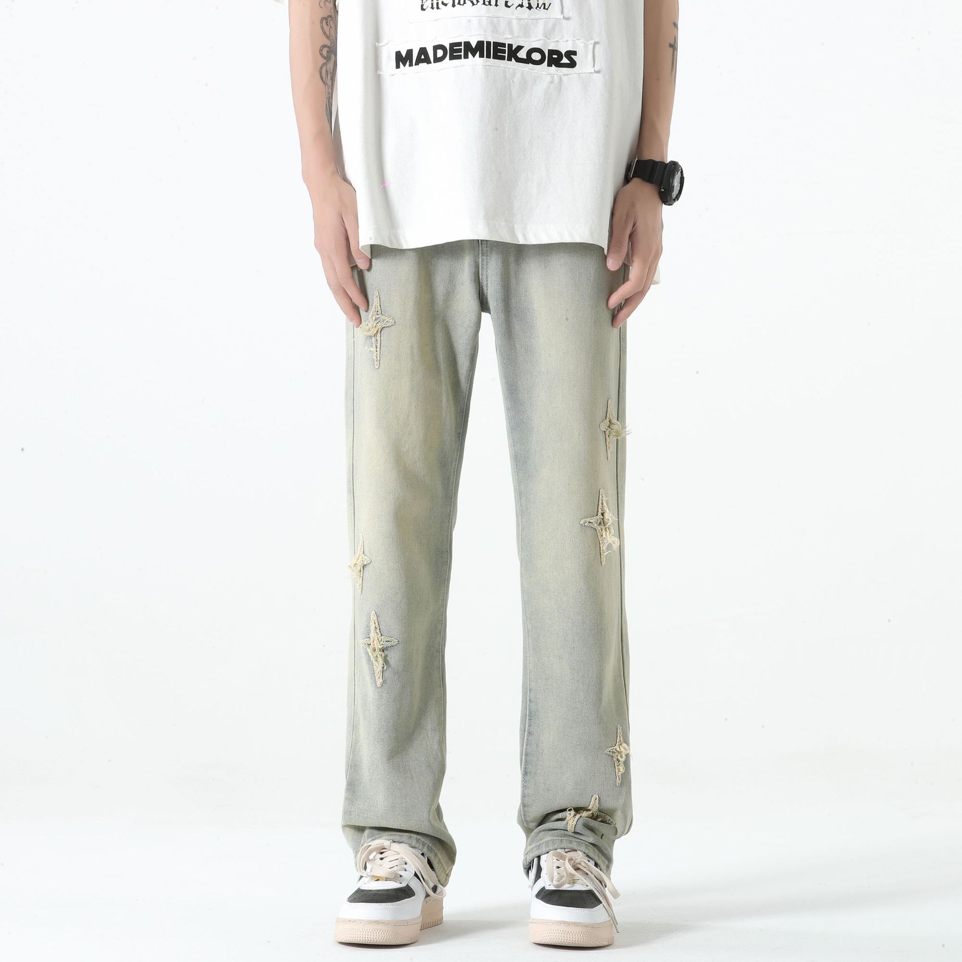 80% Cotton Men s Y2K Star Crosses Vinatge Baggy Jeans Denim Casual Flared Pants Sweatpants Trousers For Men American Style 2024 S жёлтый
80% Cotton Men s Y2K Star Crosses Vinatge Baggy Jeans Denim Casual Flared Pants Sweatpants Trousers For Men American Style 2024 S жёлтый