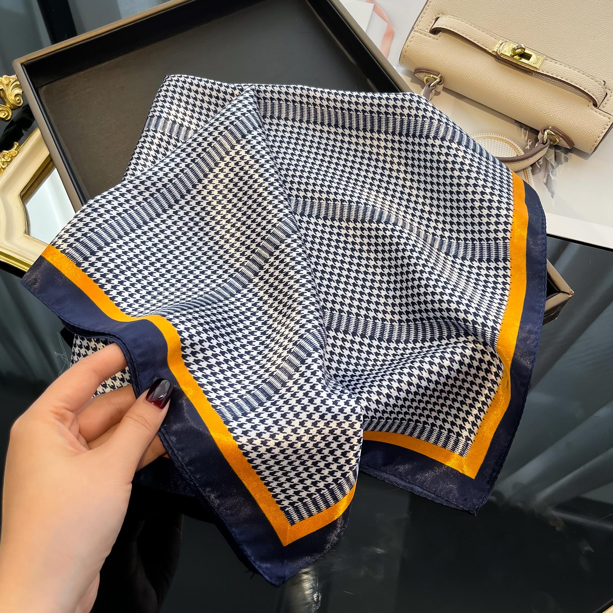 Beach Sunscreen Kerchief Luxury Design Square Scarves Women Popular 60X60Cm Silk Hija
Beach Sunscreen Kerchief Luxury Design Square Scarves Women Popular 60X60Cm Silk Hija