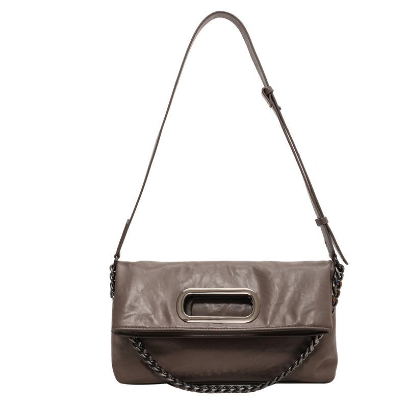 Vintage Brown Oil Wax Leather Hobo Bag Retro Shoulder Handbag With Thick Chain For Women Daily Commute Fashi Purse сірий колір
Vintage Brown Oil Wax Leather Hobo Bag Retro Shoulder Handbag With Thick Chain For Women Daily Commute Fashi Purse сірий колір
