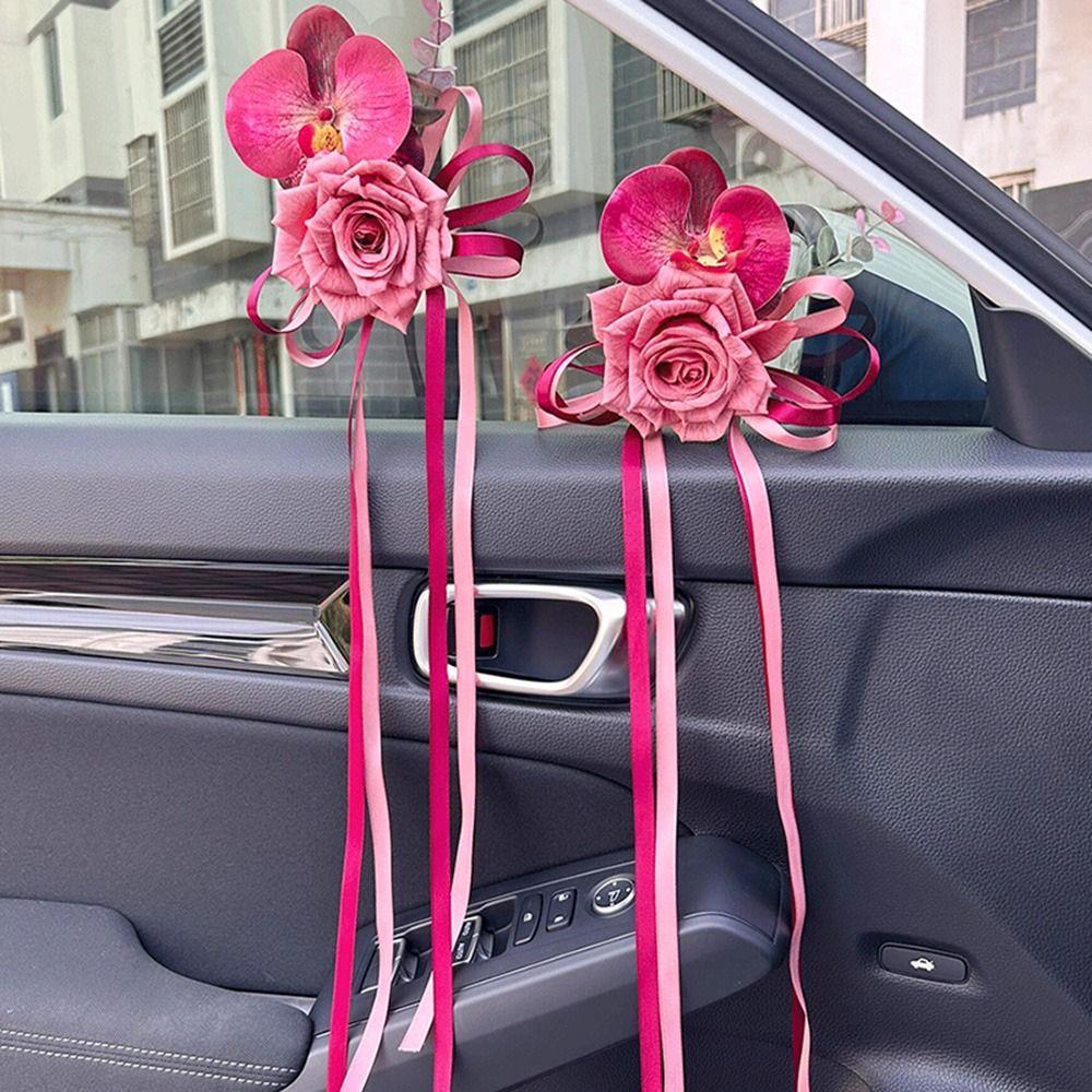 2Pcs Artificial Car Rearview Mirror Ornament Suction Cup Bridal Car Decoration Car Handle Style 2
2Pcs Artificial Car Rearview Mirror Ornament Suction Cup Bridal Car Decoration Car Handle Style 2