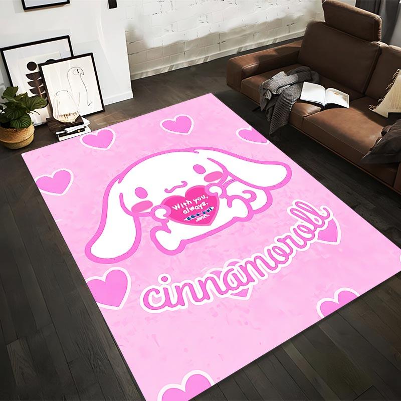 Cute Cinnamoroll Carpet with Pink Heart Pattern and With You1Always Design Suitable for use as an anti-slip1 for1room and bedroom sofas 40x60cm( 15x23in )
Cute Cinnamoroll Carpet with Pink Heart Pattern and With You1Always Design Suitable for use as an anti-slip1 for1room and bedroom sofas 40x60cm( 15x23in )