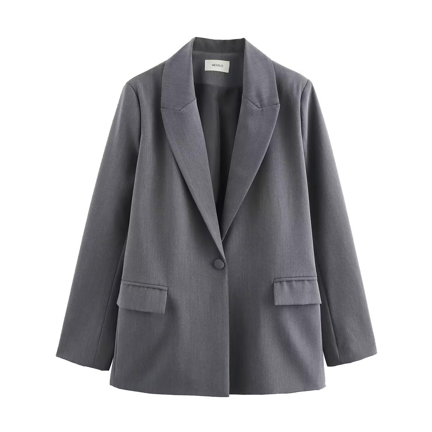 Casual Suit Jacket for Women 2025 Spring and Autumn New Loose British Trend S
Casual Suit Jacket for Women 2025 Spring and Autumn New Loose British Trend S