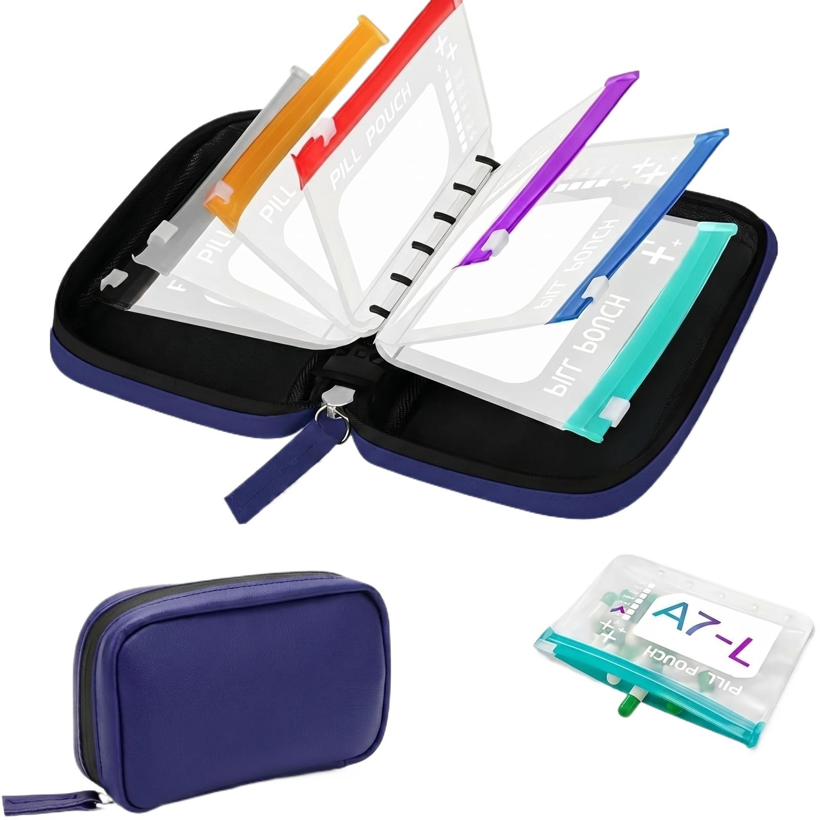 Waterproof Pill Organizer Case Set with 14 Removable Waterproof Pouches Compact Portable Storage Box for Daily Medication and Supplements One Size
Waterproof Pill Organizer Case Set with 14 Removable Waterproof Pouches Compact Portable Storage Box for Daily Medication and Supplements One Size