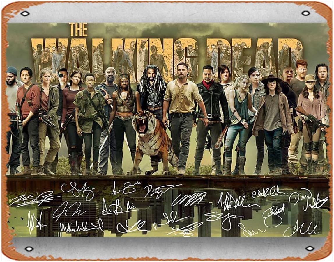 the walking dead consists of actors and signatures Decoration Sign for Home Vintage Metal Sign Plaque Metal Funny Tin Sign Re 20x30cm(7.8x11.8inch)
the walking dead consists of actors and signatures Decoration Sign for Home Vintage Metal Sign Plaque Metal Funny Tin Sign Re 20x30cm(7.8x11.8inch)
