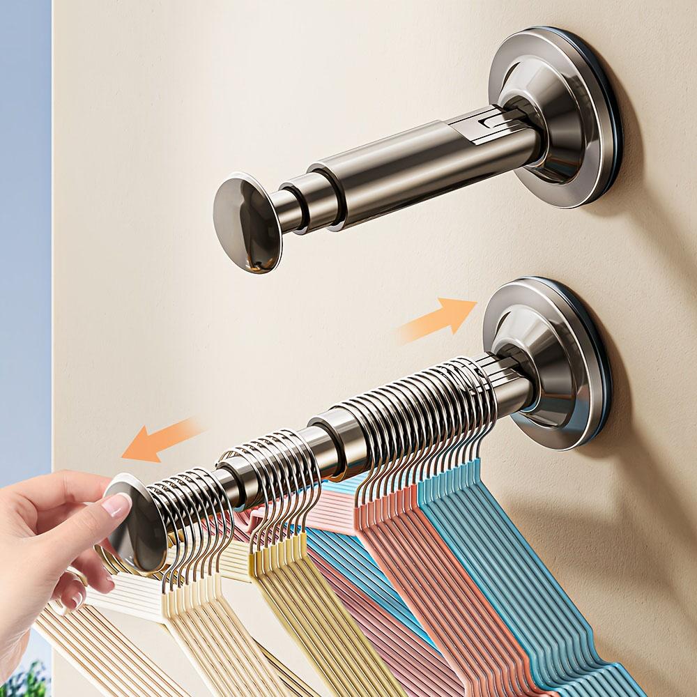 1pc hanger, non-drilled suction cup installation, retractable adjustable length, hanger storage container for home use
1pc hanger, non-drilled suction cup installation, retractable adjustable length, hanger storage container for home use