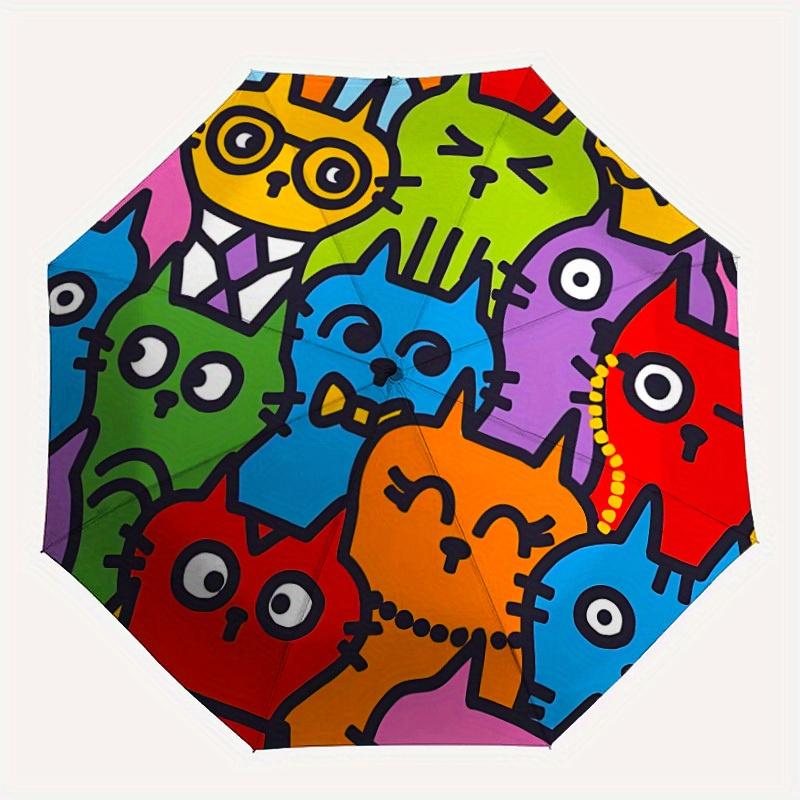 1pc Colorful Cats Automatic Opening/closing Umbrella with Auto Open/Close, Perfect Gift for Friends, Durable Plastic Handle yy250801160
1pc Colorful Cats Automatic Opening/closing Umbrella with Auto Open/Close, Perfect Gift for Friends, Durable Plastic Handle yy250801160