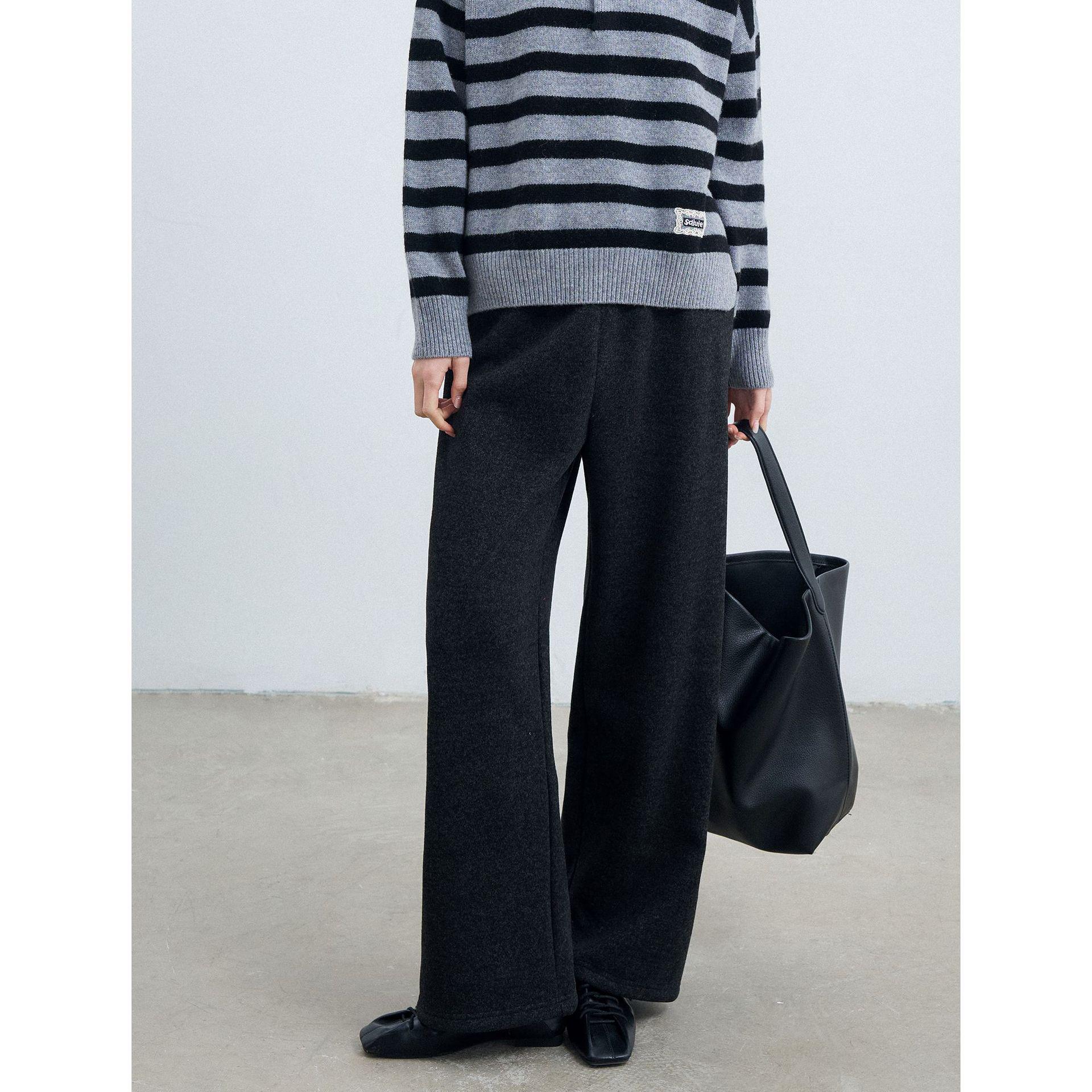 Rong Tai Women s High-Waisted Woolen Lace-Up Pants - Snowflake Vinegar Fiber Casual Drawstring, Autumn/Winter 2025 Large черный серый
Rong Tai Women s High-Waisted Woolen Lace-Up Pants - Snowflake Vinegar Fiber Casual Drawstring, Autumn/Winter 2025 Large черный серый