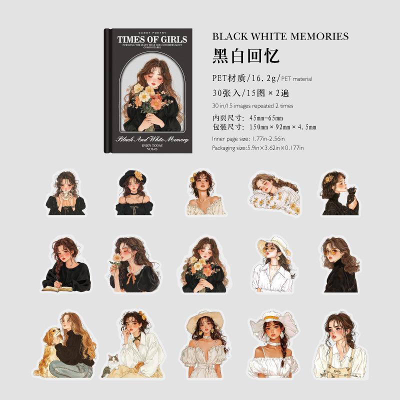 30 pcs Lady Era Series European Style Retro Figure Decorative Base Collage, Vintage - Inspired Female Portraits for Scrapbook
30 pcs Lady Era Series European Style Retro Figure Decorative Base Collage, Vintage - Inspired Female Portraits for Scrapbook