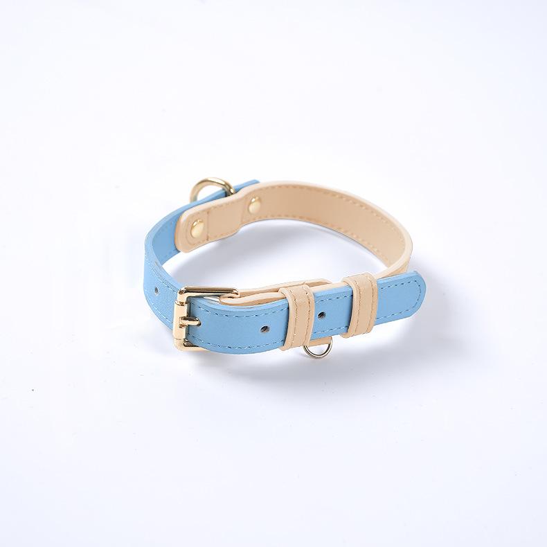 Color Block Genuine Leather Pet Collar & Leash for Small and Medium Dogs Collar S
Color Block Genuine Leather Pet Collar & Leash for Small and Medium Dogs Collar S