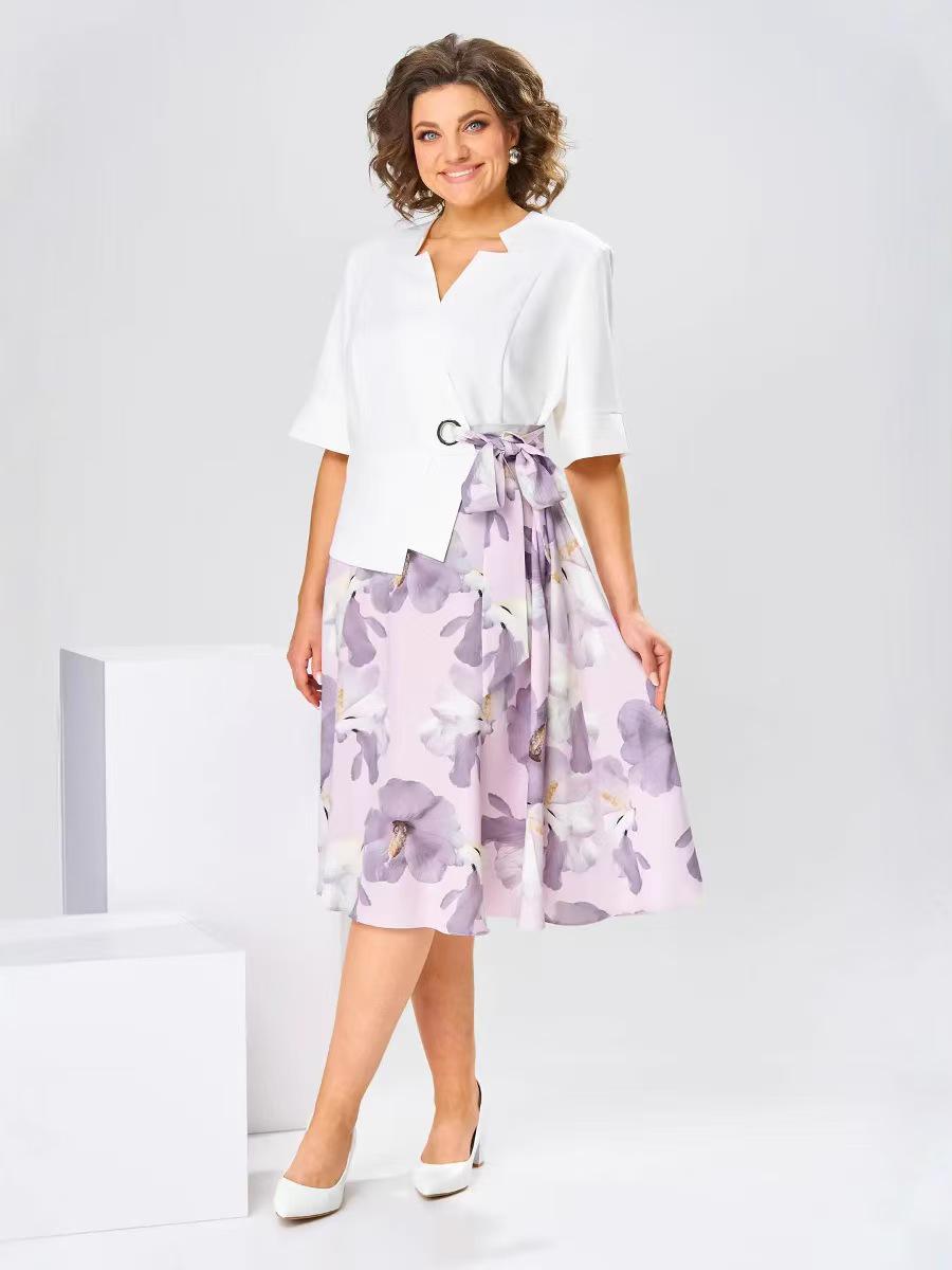 Елегантна літня жіноча мода 2025: Нерегулярна сукня з квітковим принтом S
Елегантна літня жіноча мода 2025: Нерегулярна сукня з квітковим принтом S