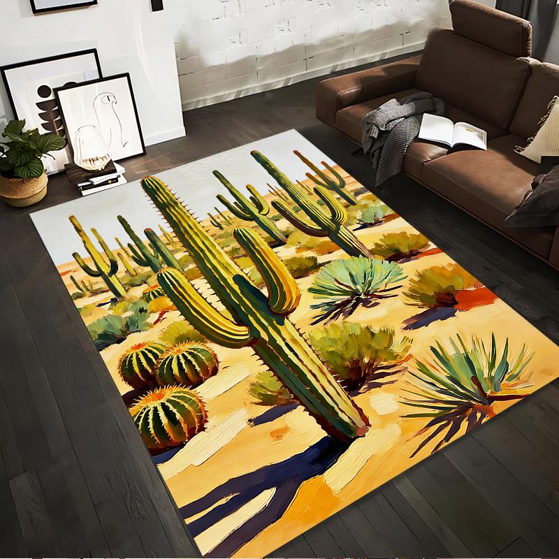 Desert Cactus Pattern Carpet with Vibrant Colors, Southwestern Style Rug Suitable for use as an anti-slip for living room bedroom sofas 40x60cm( 15x23in )
Desert Cactus Pattern Carpet with Vibrant Colors, Southwestern Style Rug Suitable for use as an anti-slip for living room bedroom sofas 40x60cm( 15x23in )