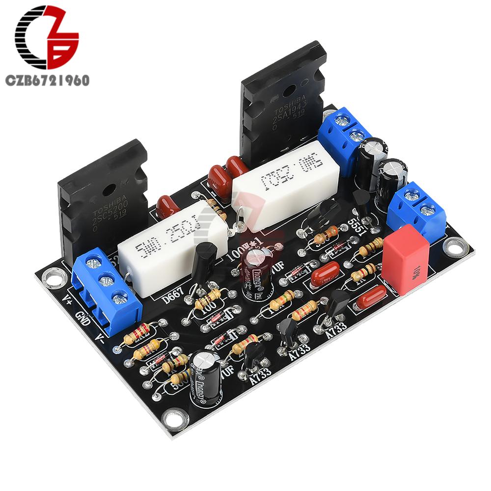 1/2PCS 100W Single Channel High-power Amplifier Board DC -10V-45V 2SC5200+2SA1943 Tube HIFI Audio Amplifier Module Drive Speaker 1pcs
1/2PCS 100W Single Channel High-power Amplifier Board DC -10V-45V 2SC5200+2SA1943 Tube HIFI Audio Amplifier Module Drive Speaker 1pcs