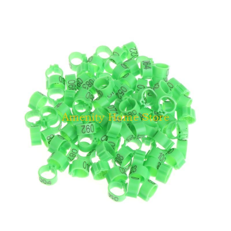 F26C 100pcs Chicken Bird Leg Rings Birds Identification Leg Bands Poultry Clip-on Leg Rings 10mm for Pigeons Quail
F26C 100pcs Chicken Bird Leg Rings Birds Identification Leg Bands Poultry Clip-on Leg Rings 10mm for Pigeons Quail