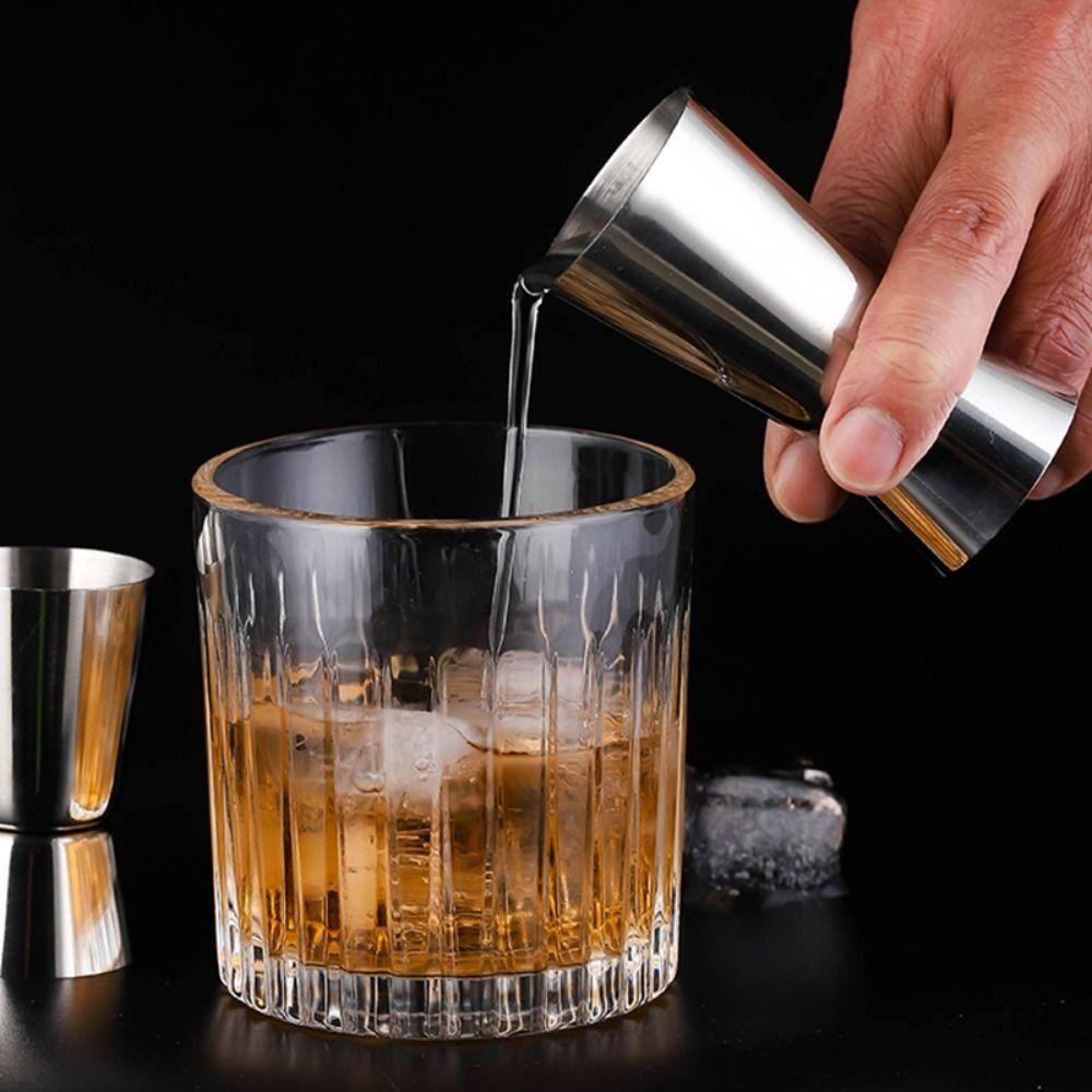 2 Pcs Silver Cocktail Measuring Cups Stainless Steel Spirit Measure Jigger Home 15/30ML
2 Pcs Silver Cocktail Measuring Cups Stainless Steel Spirit Measure Jigger Home 15/30ML