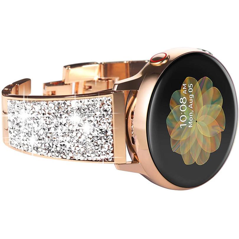 20mm Metal Band Glitter Strap Wristband for Samsung Galaxy Watch 42mm 46mm/Galaxy Watch4 Classic 42mm 46mm/Garmin Venu/Suunto 3 Fitness Silver
20mm Metal Band Glitter Strap Wristband for Samsung Galaxy Watch 42mm 46mm/Galaxy Watch4 Classic 42mm 46mm/Garmin Venu/Suunto 3 Fitness Silver