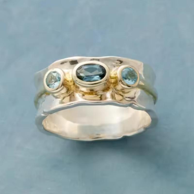 Personalized and Creative Sea Blue Color Inlaid Zircon Women s Ring, Vintage and Trendy Holiday Party Accessory Gift 7
Personalized and Creative Sea Blue Color Inlaid Zircon Women s Ring, Vintage and Trendy Holiday Party Accessory Gift 7