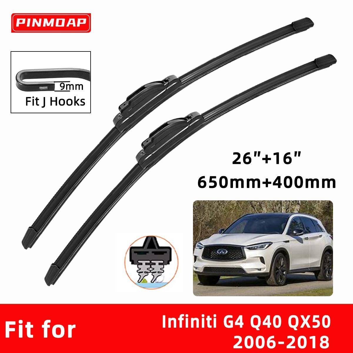 Car Wipers Double Rubber for Infiniti G4 Q40 QX50 2006-2018 Front Brushes Cutter Automobiles Parts Accessories Windscreen Wipers Wear Parts 2PCS
Car Wipers Double Rubber for Infiniti G4 Q40 QX50 2006-2018 Front Brushes Cutter Automobiles Parts Accessories Windscreen Wipers Wear Parts 2PCS