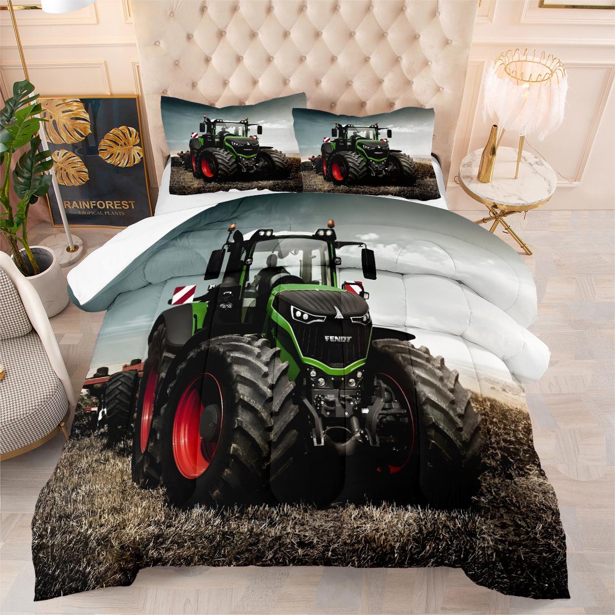 Lawn Tool Cart Fat Quilt Digital Printing Bedding Three-piece Quilt Cover Set 140*200cm
Lawn Tool Cart Fat Quilt Digital Printing Bedding Three-piece Quilt Cover Set 140*200cm