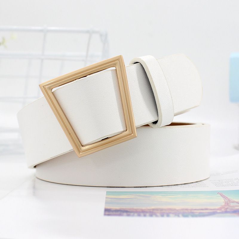 Трендовый пояс из полиуретана для женщин с уникальной прямоугольной пряжкой для модного вида WhiteF150 Belt
Трендовый пояс из полиуретана для женщин с уникальной прямоугольной пряжкой для модного вида WhiteF150 Belt
