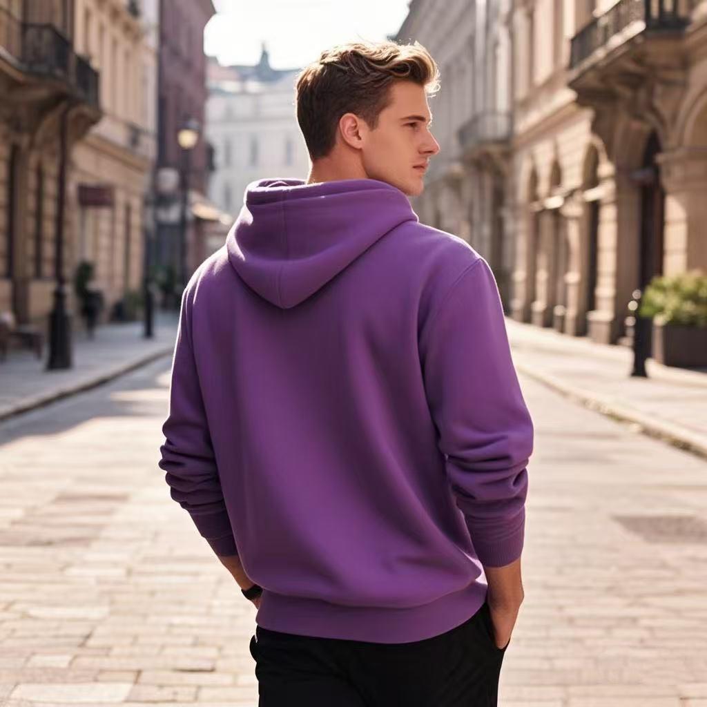 Men s Solid Color Crew Neck Hooded Sweatshirt - Loose Fit, Long Sleeve Pullover Casual Menswear XXXL фіолетовий
Men s Solid Color Crew Neck Hooded Sweatshirt - Loose Fit, Long Sleeve Pullover Casual Menswear XXXL фіолетовий