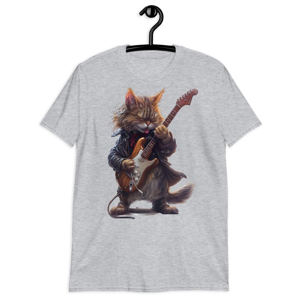 Cat with Long Hair Playing Electric Guitar Unisex T-Shirt | Fun Music Tee XL
Cat with Long Hair Playing Electric Guitar Unisex T-Shirt | Fun Music Tee XL