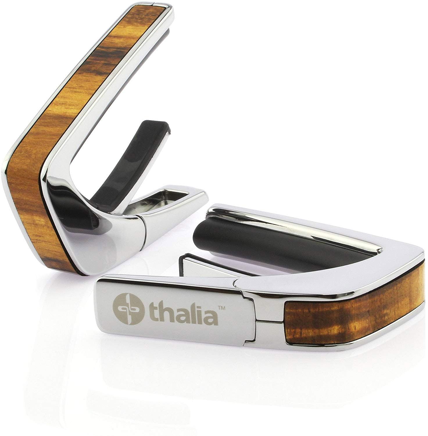 Thalia Capos Exotic Wood Series Guitar Capo with Fret Pad 12-inch (HAWAIIAN KOA/Chrome)
Thalia Capos Exotic Wood Series Guitar Capo with Fret Pad 12-inch (HAWAIIAN KOA/Chrome)