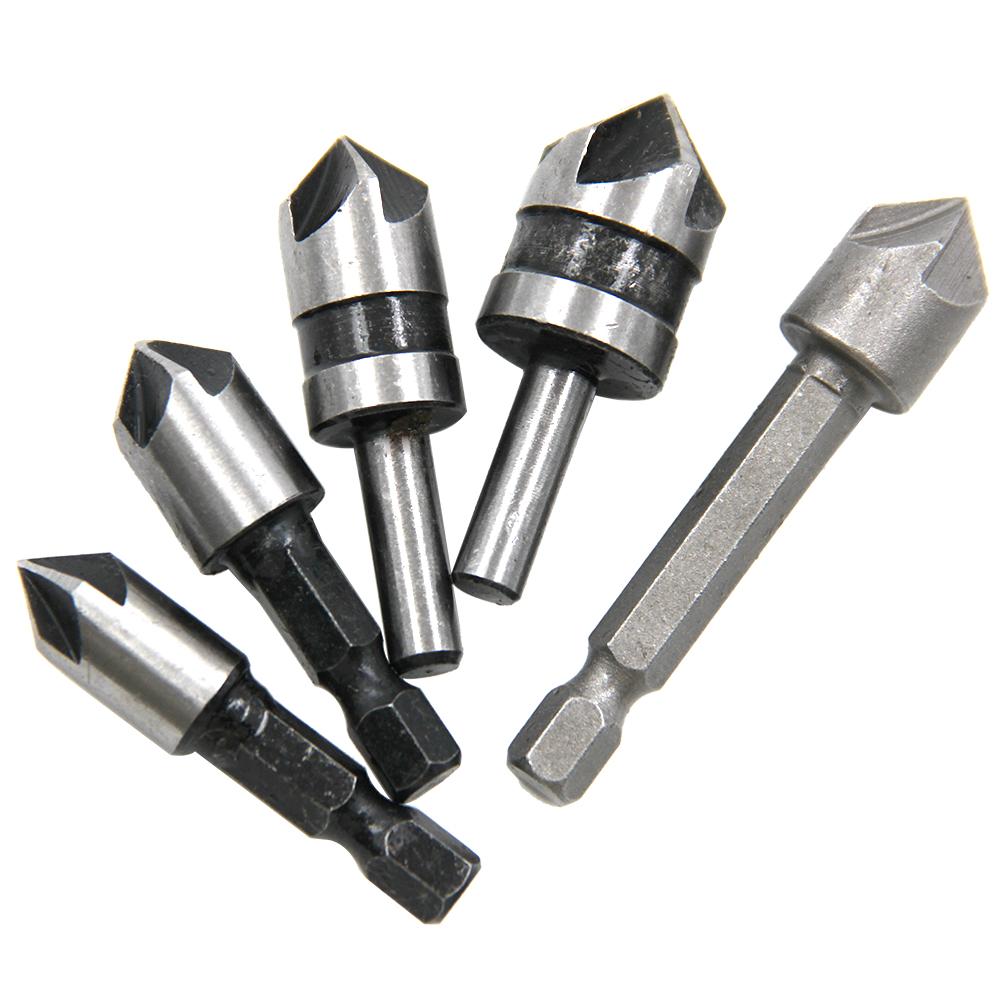5pc 82 Degree Woodworking Five Edge Chamferer Guide Countersunk Countersink Drill Centering and Hole Opening Tool Set
5pc 82 Degree Woodworking Five Edge Chamferer Guide Countersunk Countersink Drill Centering and Hole Opening Tool Set
