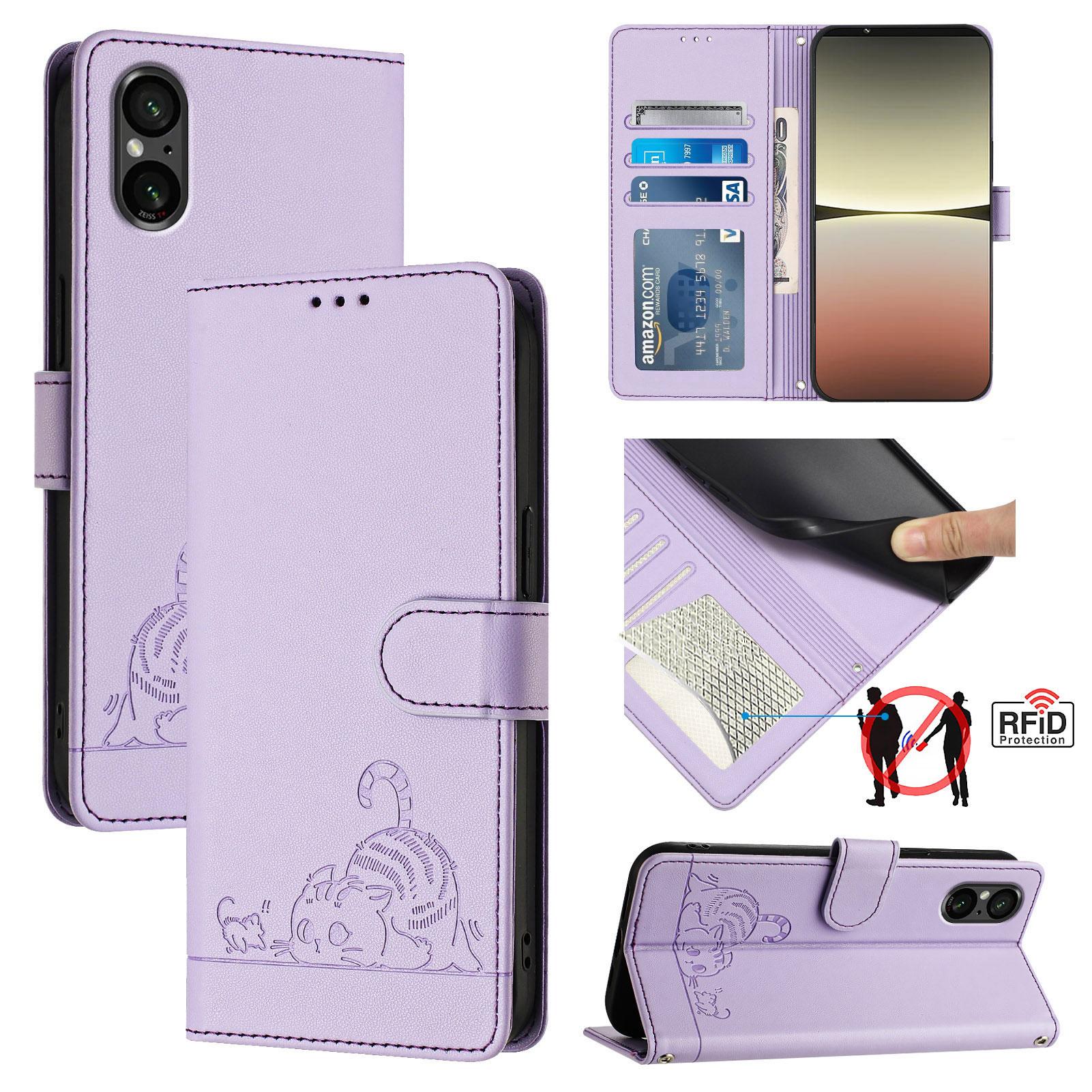 For Sony Xperia 5 V Case with Strap RFID Blocking Leather Wallet Phone Cover Cat Mouse Pattern F
For Sony Xperia 5 V Case with Strap RFID Blocking Leather Wallet Phone Cover Cat Mouse Pattern F