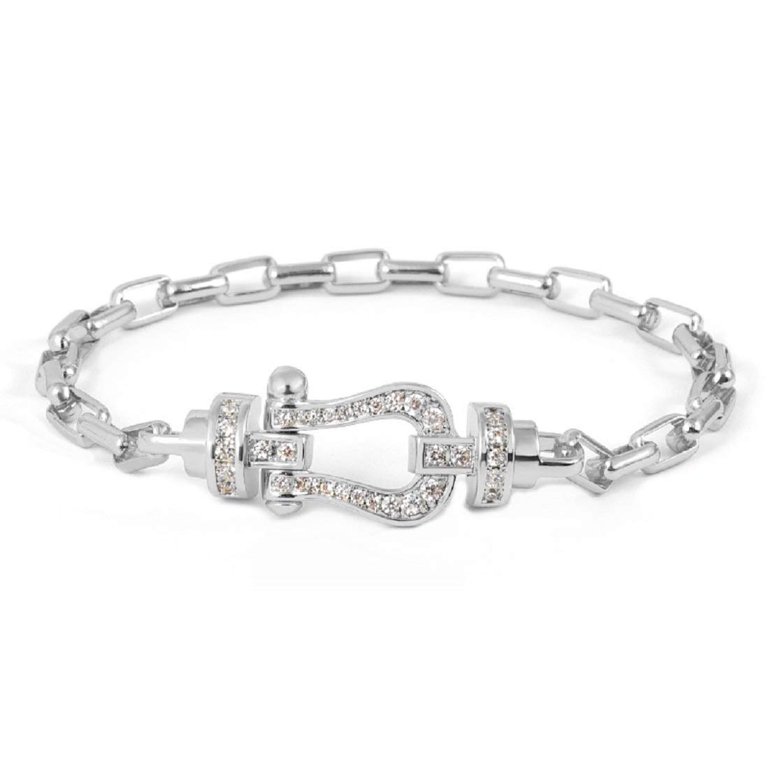 Bracelet for CZ diamond stainless hypoallergenic women, silver, zirconia, horseshoe, shiny, bangle, finish, steel,
Bracelet for CZ diamond stainless hypoallergenic women, silver, zirconia, horseshoe, shiny, bangle, finish, steel,