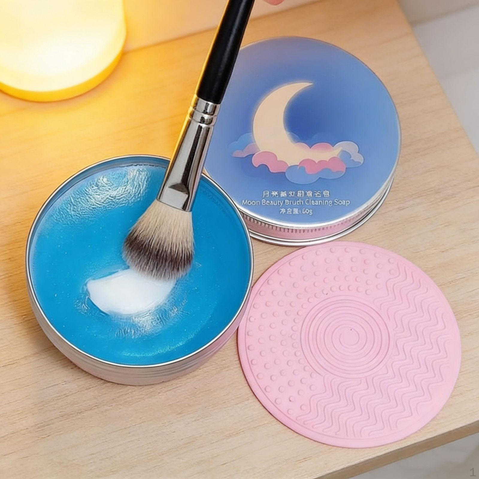 Cosmetics Makeup Brush Soap Cleaning Pad Cleansing Bar for Family Friends Moon
Cosmetics Makeup Brush Soap Cleaning Pad Cleansing Bar for Family Friends Moon